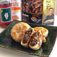 四川式麻婆茄子deピリ辛おやき